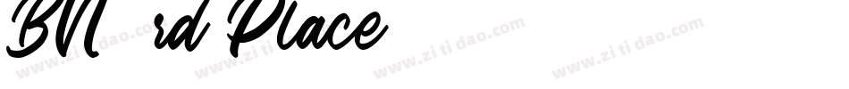 BN 3rd Place字体转换